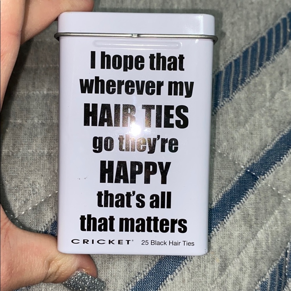 Cricket Hair Tie tin